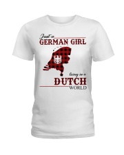 Just A German Girl In Dutch World Ladies T-Shirt thumbnail