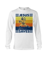 Baseball Jesus Saves Long Sleeve Tee thumbnail