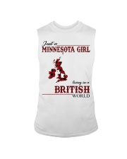 Just A Minnesota Girl In British World Sleeveless Tee thumbnail