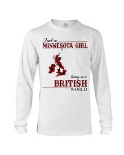Just A Minnesota Girl In British World Long Sleeve Tee thumbnail