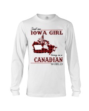 Just An Iowa Girl In Canadian Long Sleeve Tee thumbnail
