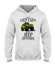 Never Underestimate Old Lady Jeep September Hooded Sweatshirt thumbnail