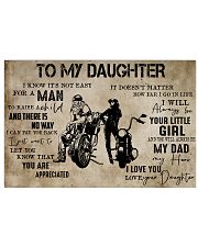 Motorcycle-To My Dad From Daughter 24x16 Poster front