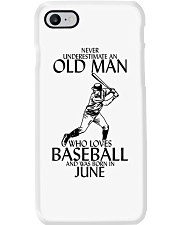 Never Underestimate Old Man Baseball June Phone Case thumbnail