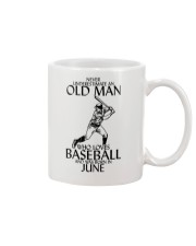 Never Underestimate Old Man Baseball June Mug thumbnail