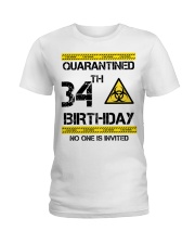 34th Birthday 34 Years Old Ladies T-Shirt thumbnail