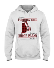 Just An Florida Girl In Rhode island Hooded Sweatshirt thumbnail