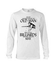 Never Underestimate Old Man Billiards May Long Sleeve Tee thumbnail