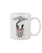 Never Underestimate Old Woman Golf May Mug thumbnail