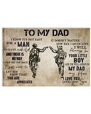 To My Dad From Son-Veteran 24x16 Poster front