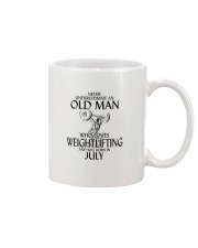 Never Underestimate Old Man Weightlifting July Mug thumbnail