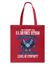 United States Air Force Veteran Tote Bag thumbnail
