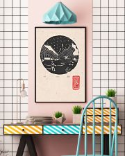 Death Stranding inspired Lino Print Koko Black 11x17 Poster lifestyle-poster-6