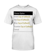 Choose Option Drink Cup of Coffee 2 Premium Fit Mens Tee tile