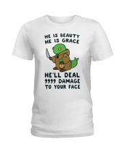 He is beauty he is grace Ladies T-Shirt tile