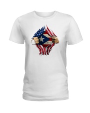 NC - Puerto Ricans blood inside me Ladies T-Shirt thumbnail