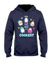 Penguins On Snow Hooded Sweatshirt thumbnail