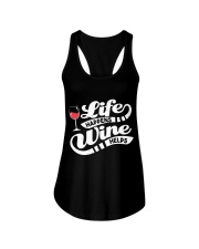 Life Happens Wine Ladies Flowy Tank thumbnail