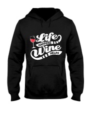 Life Happens Wine Hooded Sweatshirt thumbnail