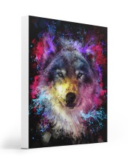 Beautiful Colorful Wolf 16x20 Gallery Wrapped Canvas Prints front