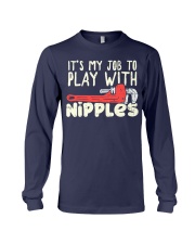 Plumber Play With Nipples Long Sleeve Tee thumbnail