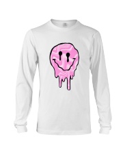 Pink Melting Smiley Face Long Sleeve Tee thumbnail