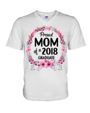 Proud Mom Of A 2018 Graduate T Shirt V-Neck T-Shirt thumbnail