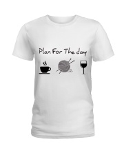 Plan For The Day Knitting Ladies T-Shirt thumbnail
