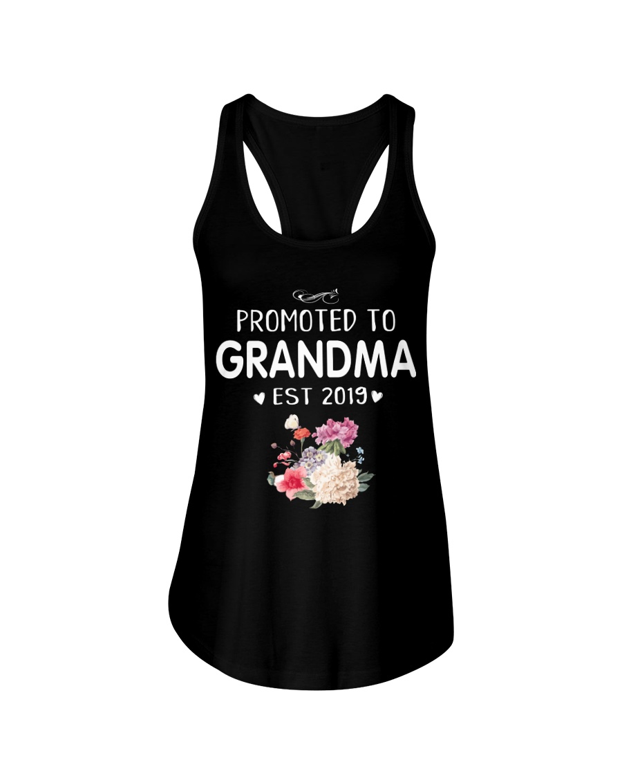 Promoted to Grandma Ladies Flowy Tank