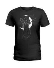 Cat Witch Ladies T-Shirt thumbnail