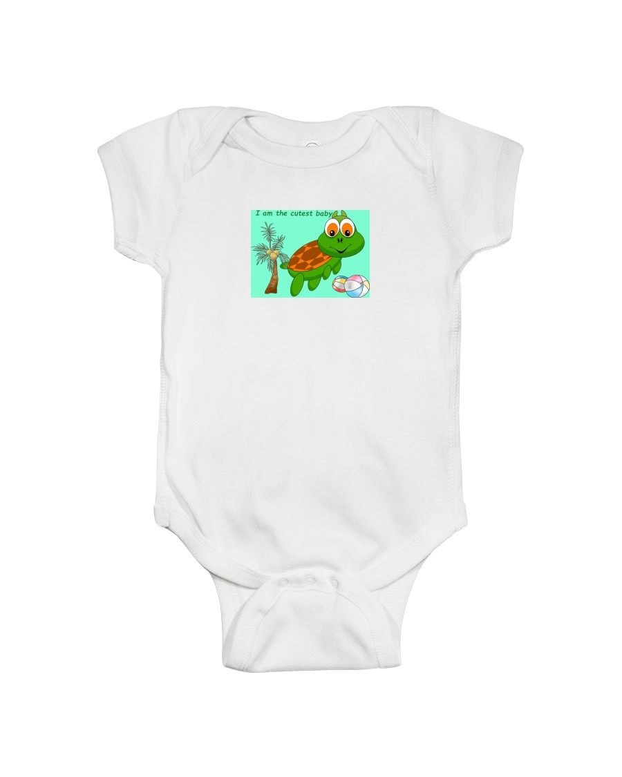 Turtle as the Cutest Baby Onesie