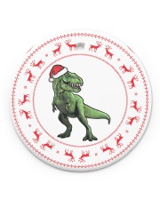 T-rex - Christmas - Circle Ornament Circle ornament - single (porcelain) front