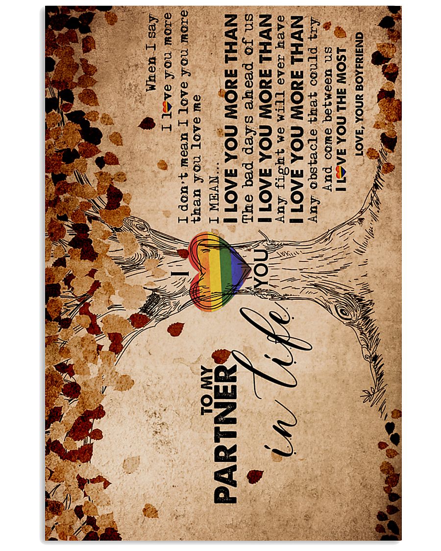 TO MY PARTNER IN LIFE 16x24 Poster