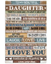 DAD TO DAUGHTER 16x24 Poster front