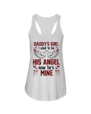 Angel Daddy- Father's Day - I Used To Be His Angel Ladies Flowy Tank tile