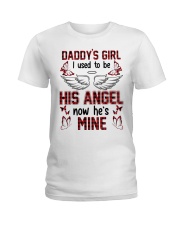 Angel Daddy- Father's Day - I Used To Be His Angel Ladies T-Shirt tile