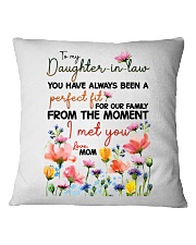 MOM TO DAUGHTER IN LAW Square Pillowcase thumbnail