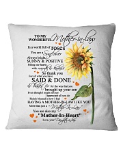 TO MY MOTHER-IN-LAW Square Pillowcase thumbnail