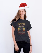 Papa Not as lean But still as mean Classic T-Shirt lifestyle-holiday-crewneck-front-1