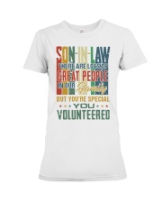 Son-in-law - Vintage - You Volunteered Premium Fit Ladies Tee tile