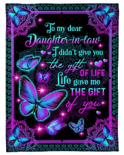 To My Daughter-in-law - Galaxy Butterfly Small Fleece Blanket - 30" x 40" front