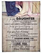 To Daughter - Don't Let Today's Troubles Small Fleece Blanket - 30" x 40" front