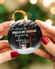 Grandma - Blessed By God Spoiled By Grandma Circle ornament - single (porcelain) aos-circle-ornament-single-porcelain-lifestyles-08
