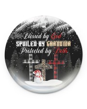 Grandma - Blessed By God Spoiled By Grandma Circle ornament - single (porcelain) front