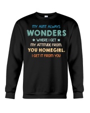 My aunt always wonders Crewneck Sweatshirt thumbnail