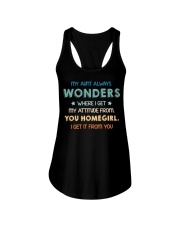 My aunt always wonders Ladies Flowy Tank thumbnail