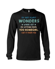 My aunt always wonders Long Sleeve Tee thumbnail