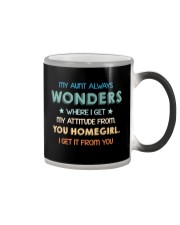 My aunt always wonders Color Changing Mug thumbnail