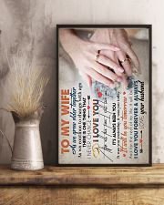 TO MY WIFE - HAND IN HAND - I LOVE YOU 16x24 Poster lifestyle-poster-3