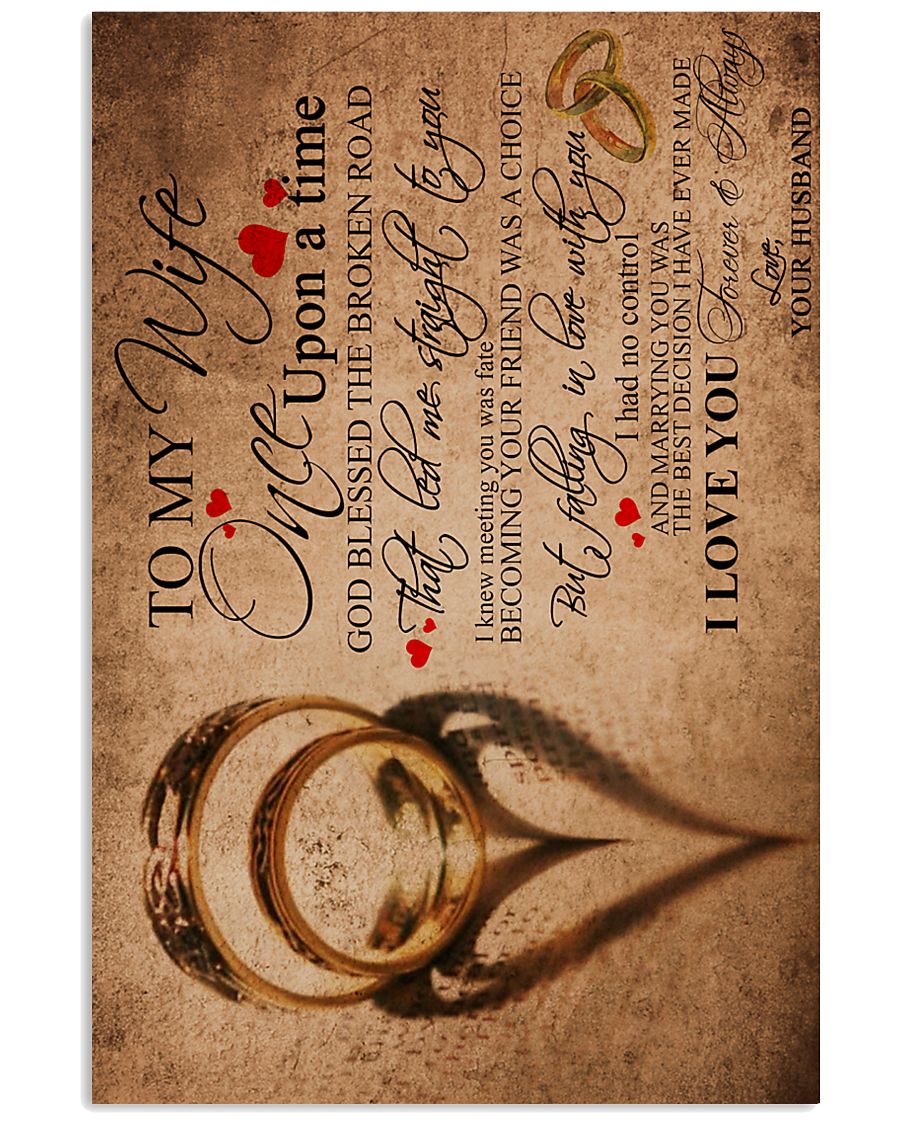 TO MY WIFE 16x24 Poster